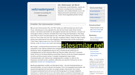 Webmasterspeed similar sites