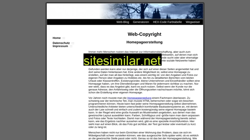 Web-copyright similar sites