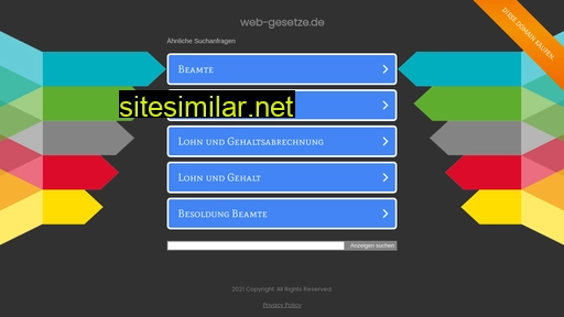Web-gesetze similar sites