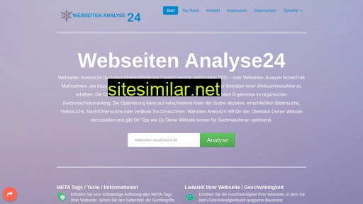 Webseiten-analyse24 similar sites