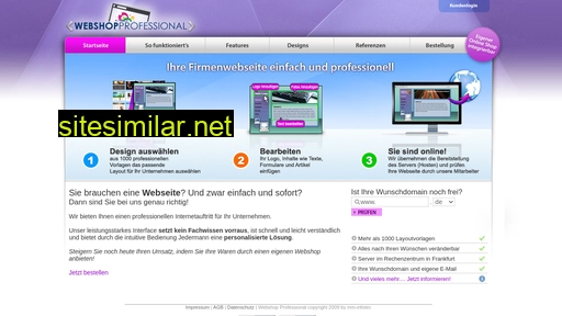 webshop-professional.de alternative sites