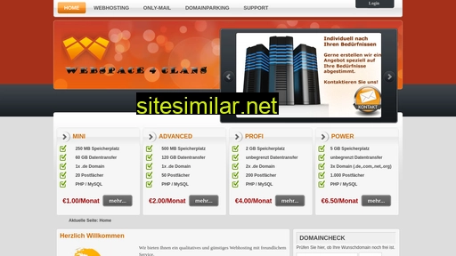 webspace4clans.de alternative sites