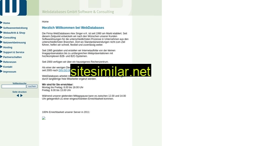 Webdatabases similar sites