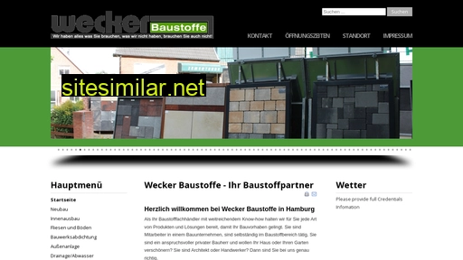 wecker-baustoffe.de alternative sites