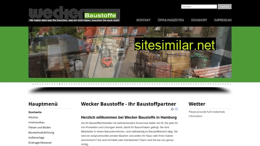 weckerbaustoffe.de alternative sites