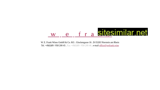 wefrank.de alternative sites