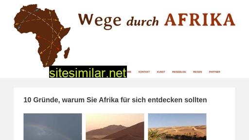 wegedurchafrika.de alternative sites
