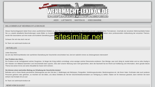 wehrmacht-lexikon.de alternative sites