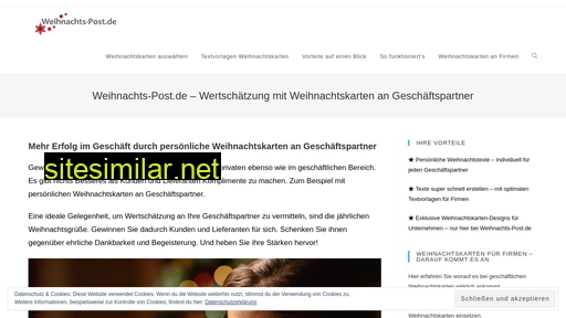 Weihnachts-post similar sites