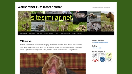 Weimaraner-kestenbusch similar sites