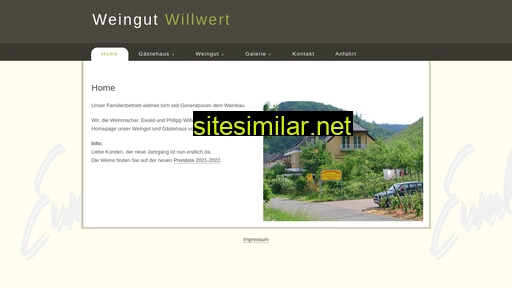Weingut-willwert similar sites