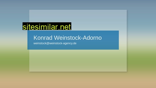 weinstock-agency.de alternative sites