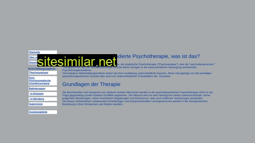 weiterbildung-psychotherapie-erlangen.de alternative sites
