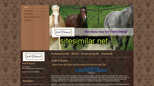 well-b-ranch.de alternative sites