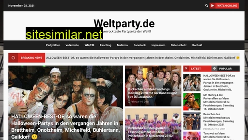 Weltparty similar sites