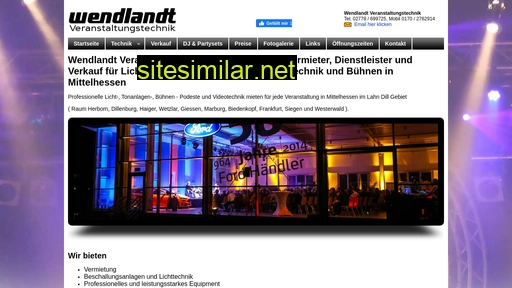 wendlandt-veranstaltungstechnik.de alternative sites