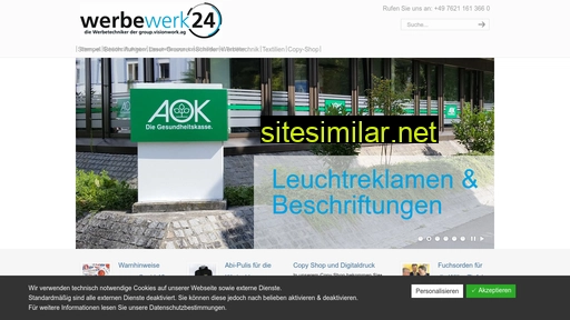 Werbewerk24 similar sites
