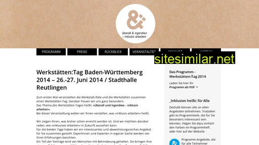 Werkstaettentag-bw similar sites