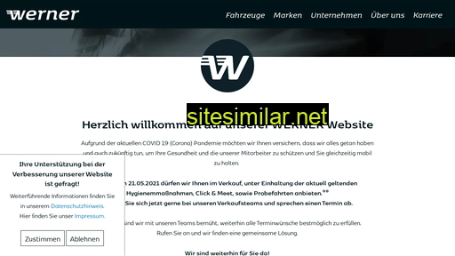 Werner-holding similar sites