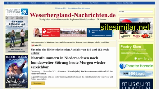 Weserbergland-nachrichten similar sites
