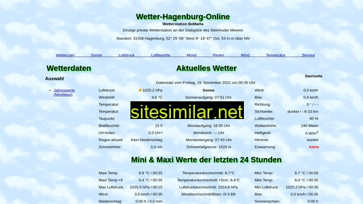 Wetter-hagenburg-online similar sites
