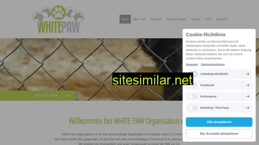 White-paw similar sites