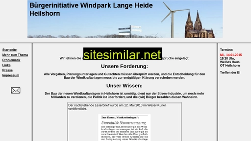 Windparklangeheide similar sites