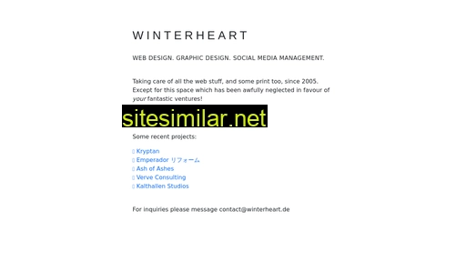 winterheart.de alternative sites