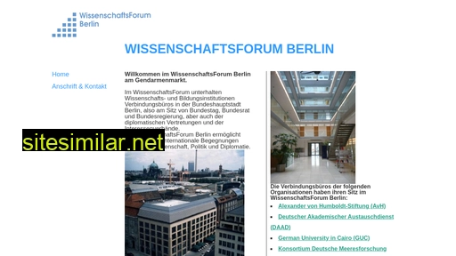 wissenschaftsforum-berlin.de alternative sites