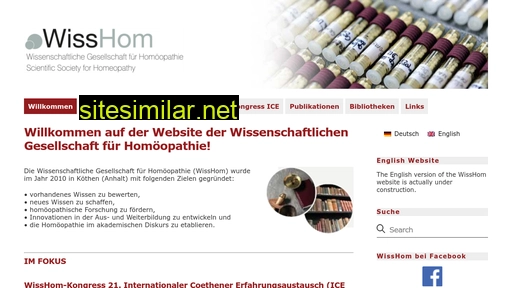 wisshom.de alternative sites