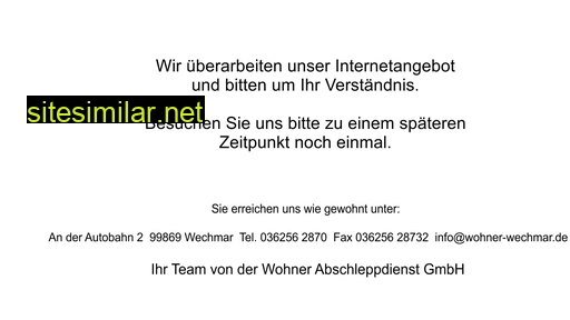 wohner-wechmar.de alternative sites