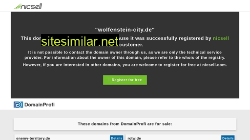 wolfenstein-city.de alternative sites