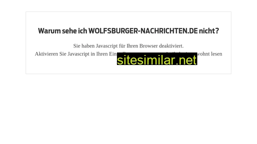 wolfsburger-nachrichten.de alternative sites