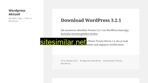 Wordpress-aktuell similar sites