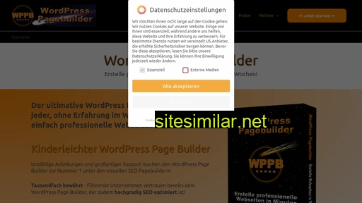 Wordpresspagebuilder similar sites