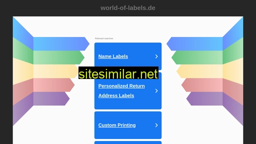 World-of-labels similar sites