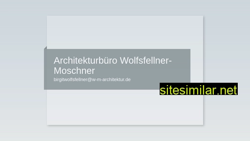 W-m-architektur similar sites