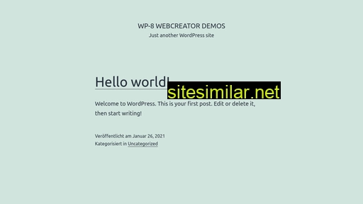 Wp8-demo similar sites