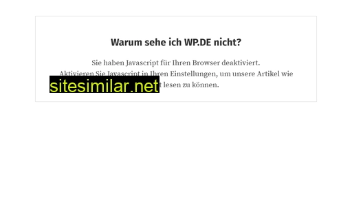 wp.de alternative sites