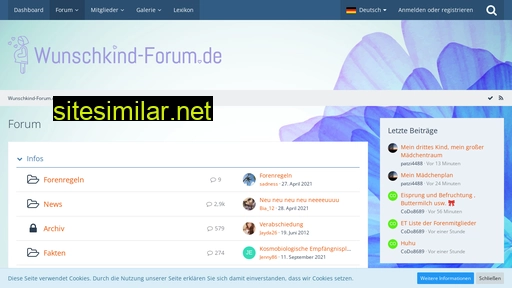 wunschkind-forum.de alternative sites