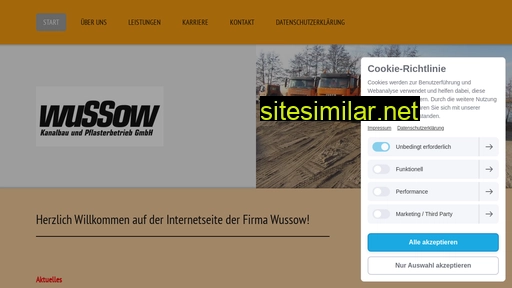 wussow-kanalbau.de alternative sites