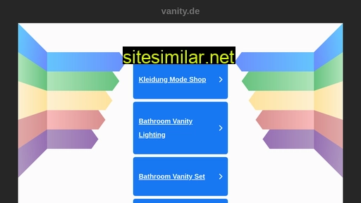 Vanity similar sites