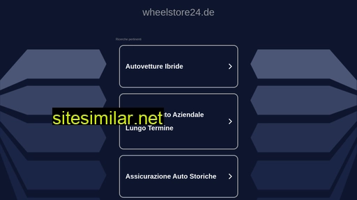 Wheelstore24 similar sites