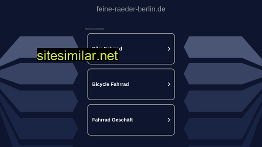 Feine-raeder-berlin similar sites