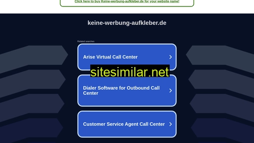 www5.keine-werbung-aufkleber.de alternative sites