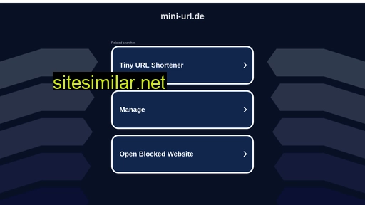 Mini-url similar sites