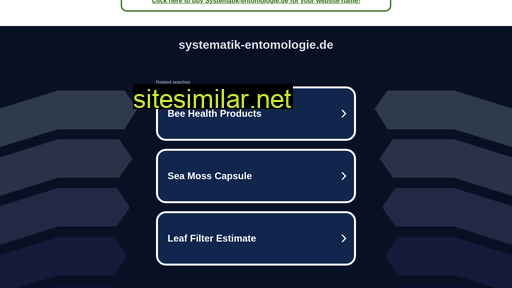 Systematik-entomologie similar sites