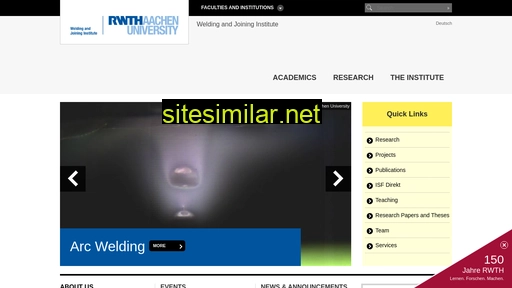 www.isf.rwth-aachen.de alternative sites