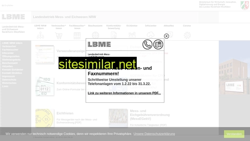 www.lbme.nrw.de alternative sites