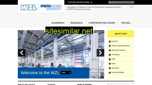 www.wzl.rwth-aachen.de alternative sites